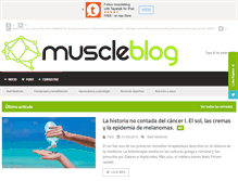 Tablet Screenshot of muscleblog.es